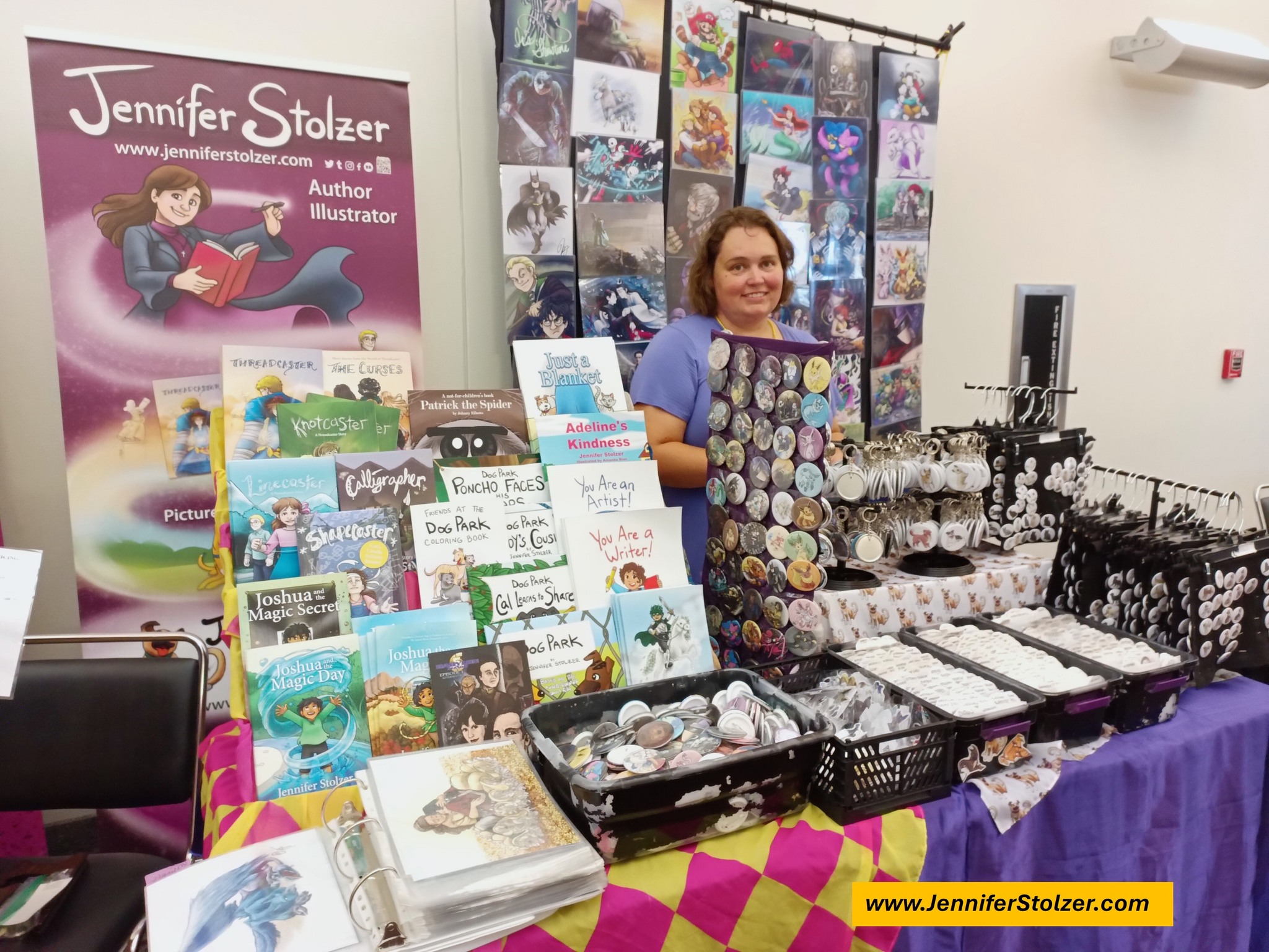 Creators and authors selling their work at Archon.